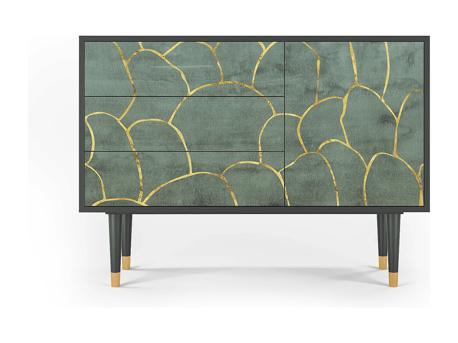 Buffet - 115х84х41 cm - S3 - Magnificent Water Lily, Anthracite