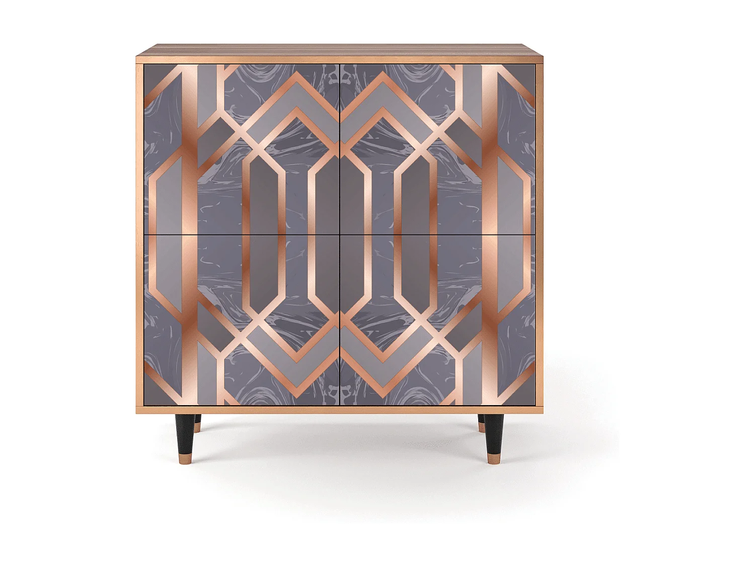 Buffet - 94x96x48 cm - BS3 - Taupe Anatomy, Noyer