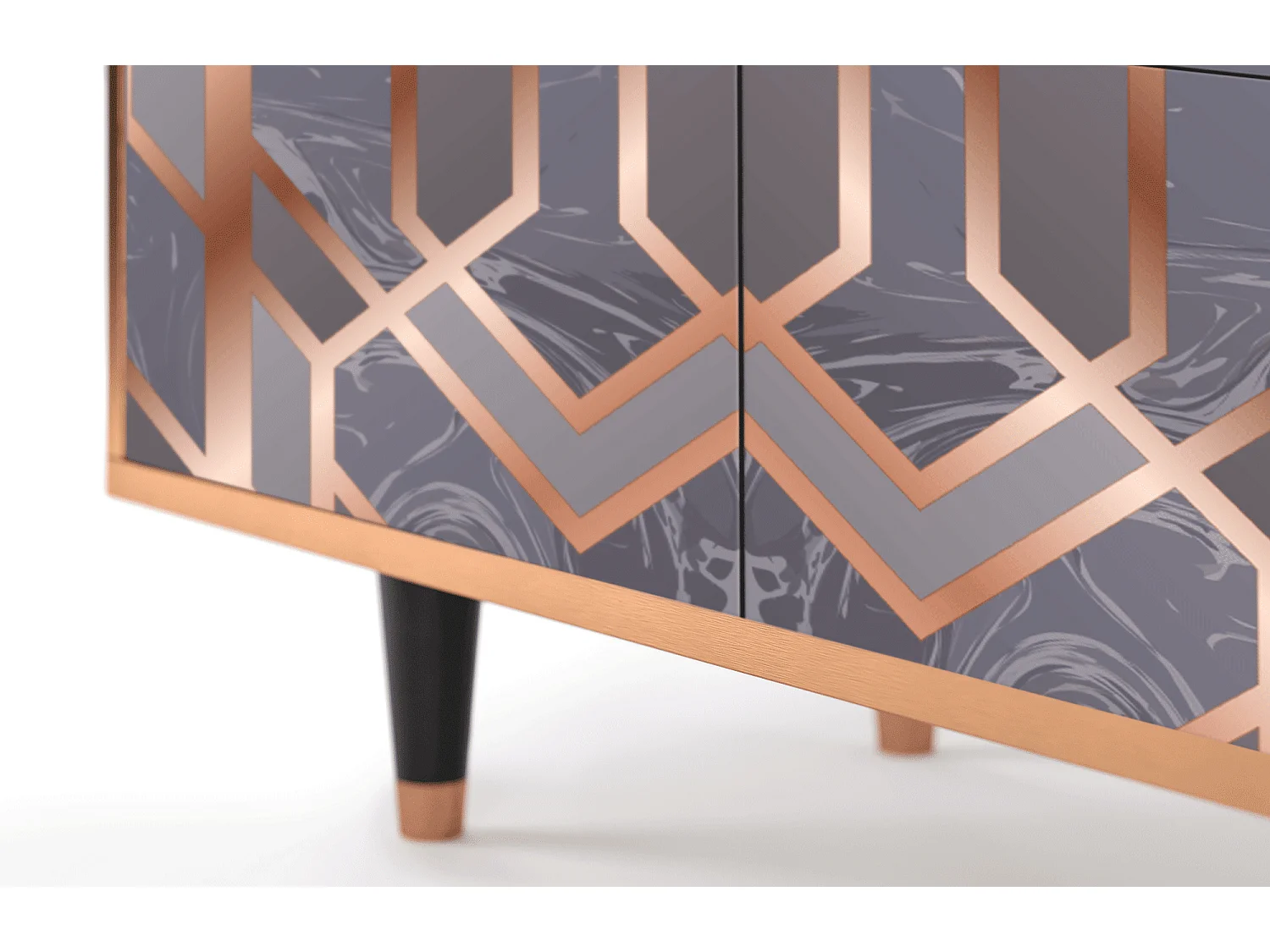 Buffet - 94x96x48 cm - BS3 - Taupe Anatomy, Noyer