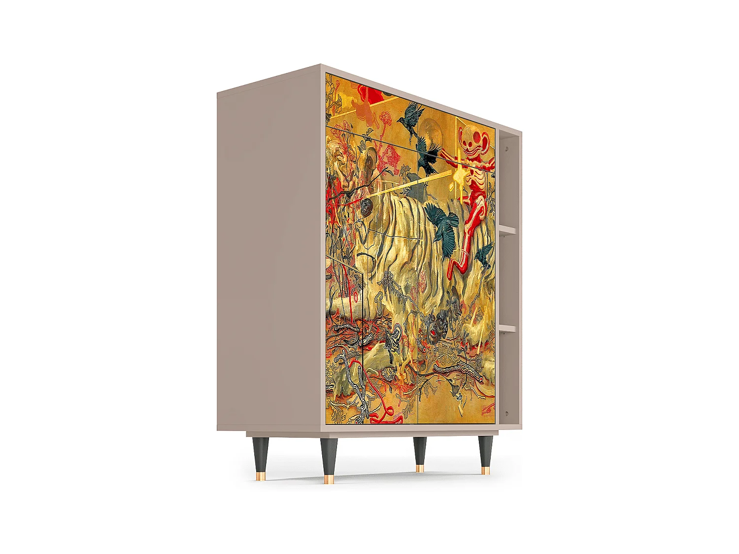 Kredens - 96х110х41 cm - BS6 - Blood by James Jean, Latte