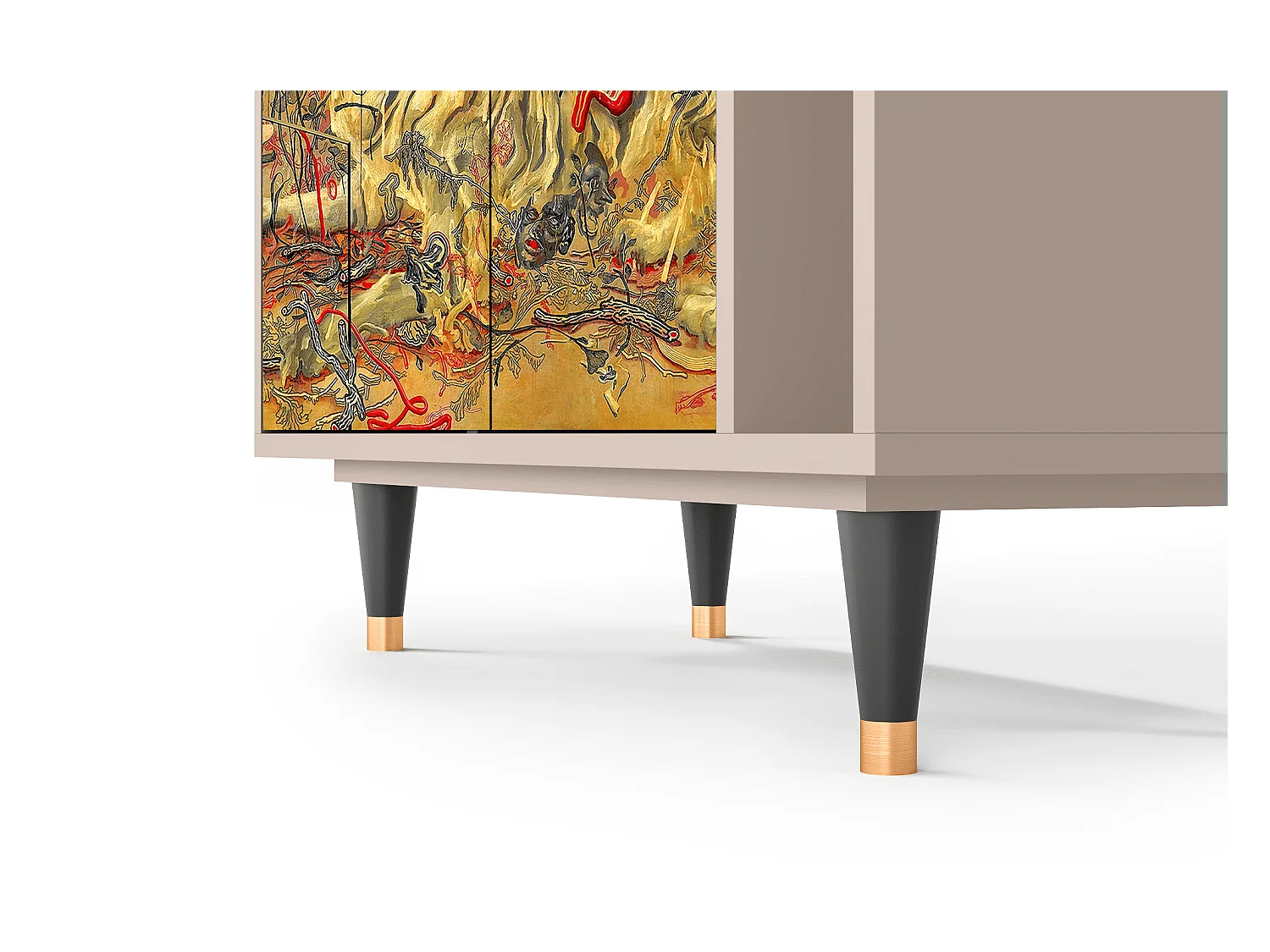 Kredens - 96х110х41 cm - BS6 - Blood by James Jean, Latte