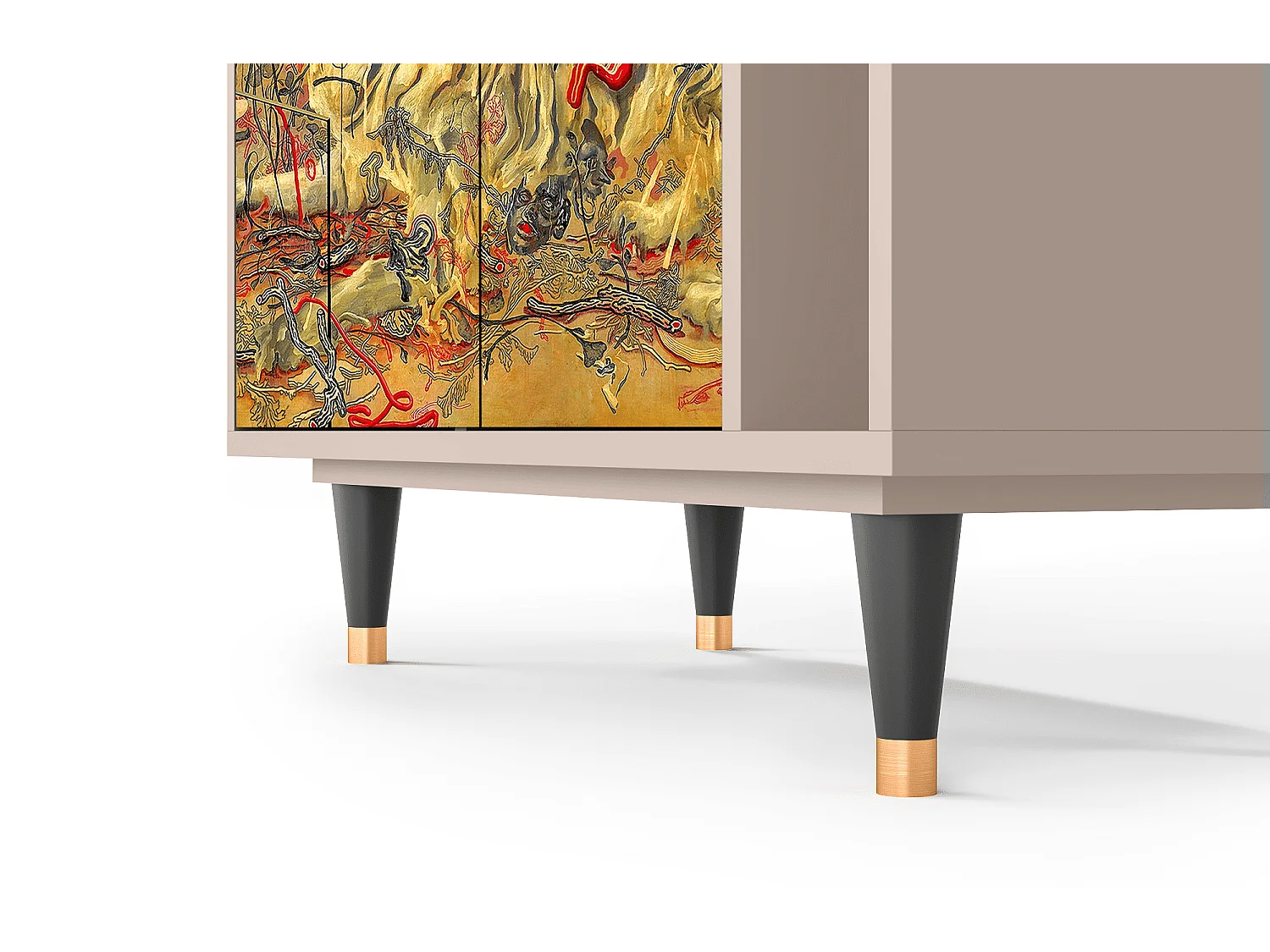 Kredens - 96х110х41 cm - BS6 - Blood by James Jean, Latte