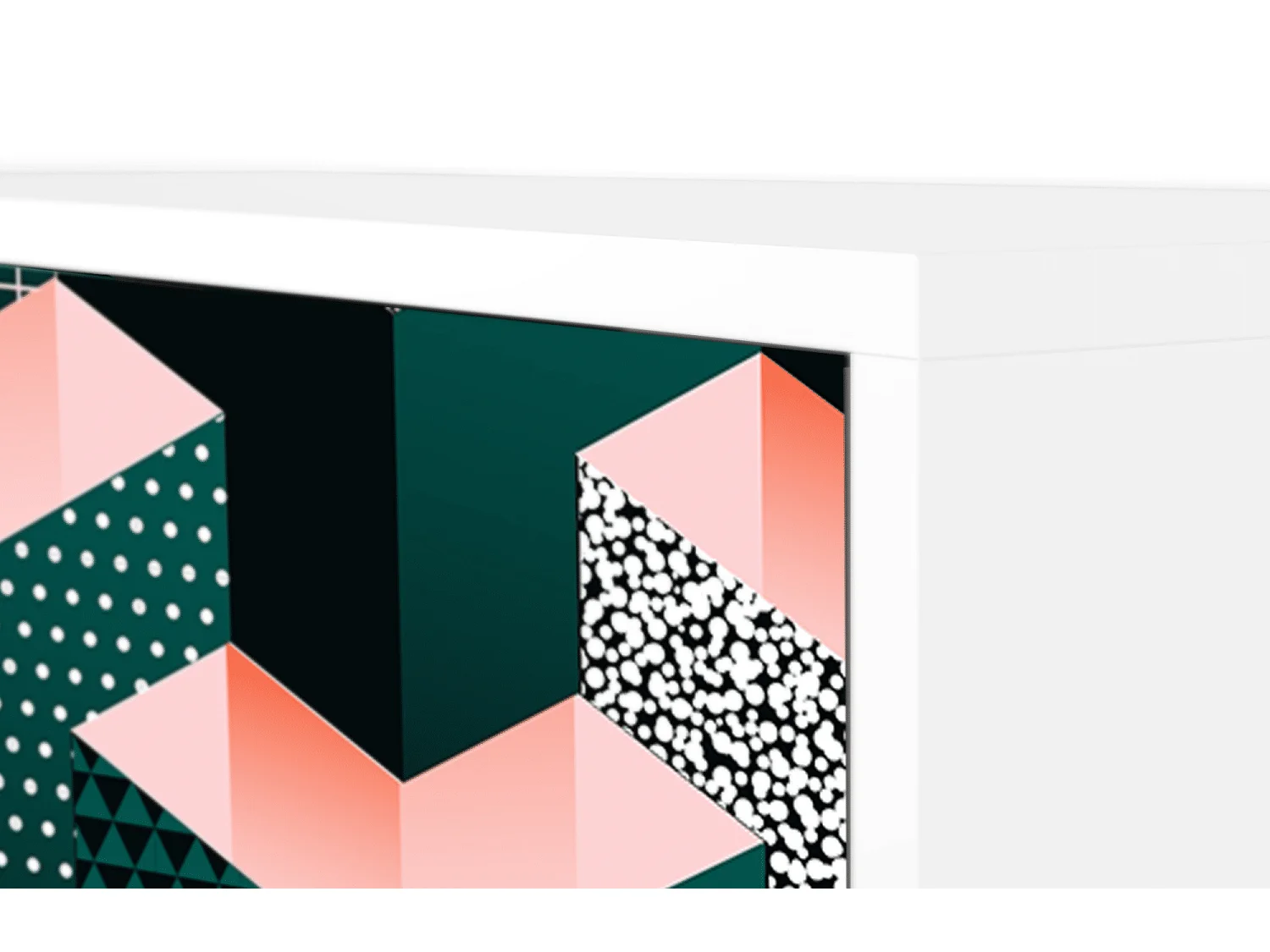 Buffet - 115х84х41 cm - S3 - Geometric Madness, Blanc