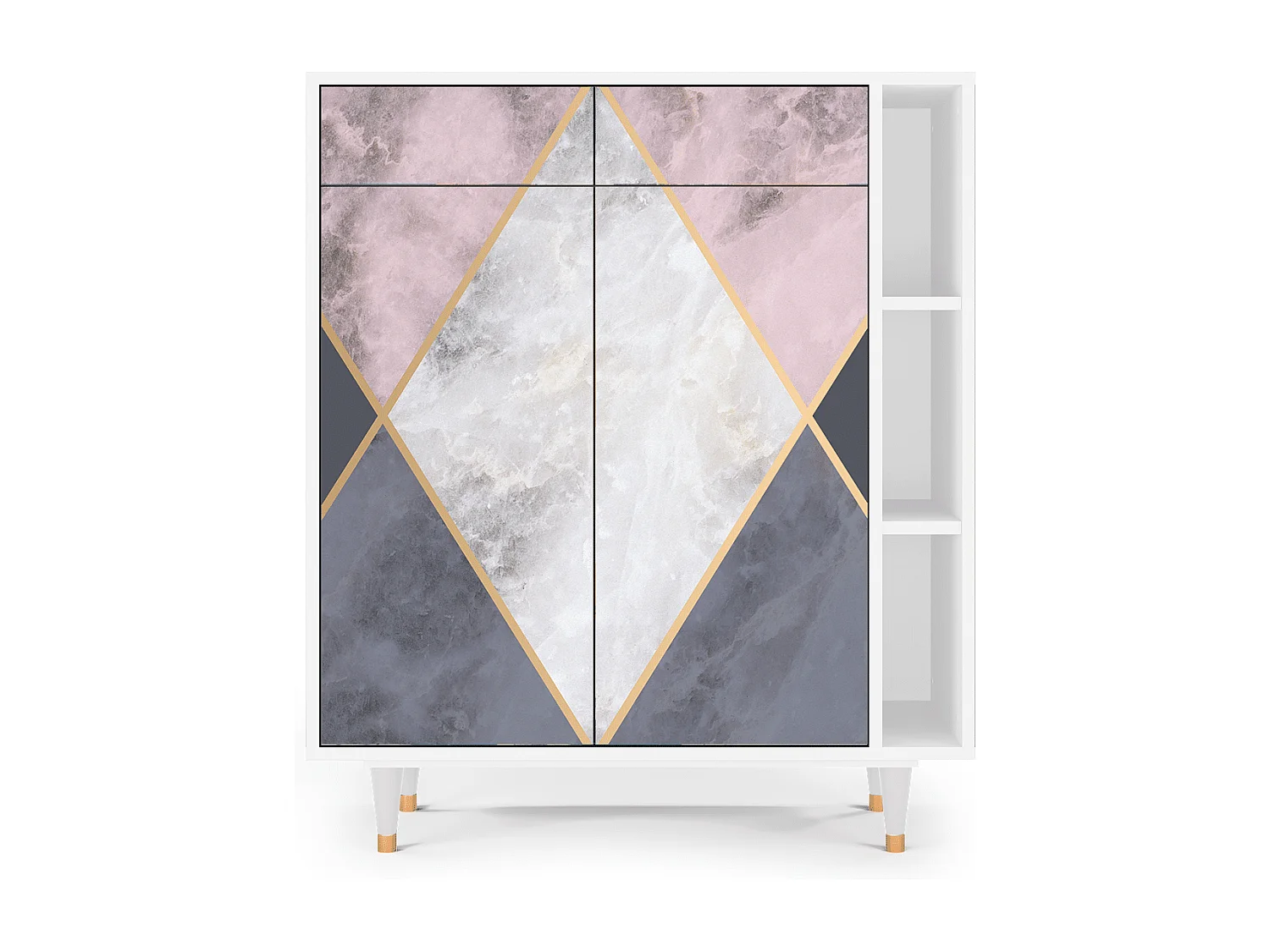 Buffet - 96х110х41 cm - BS6 - Ideal Harmony, Blanc