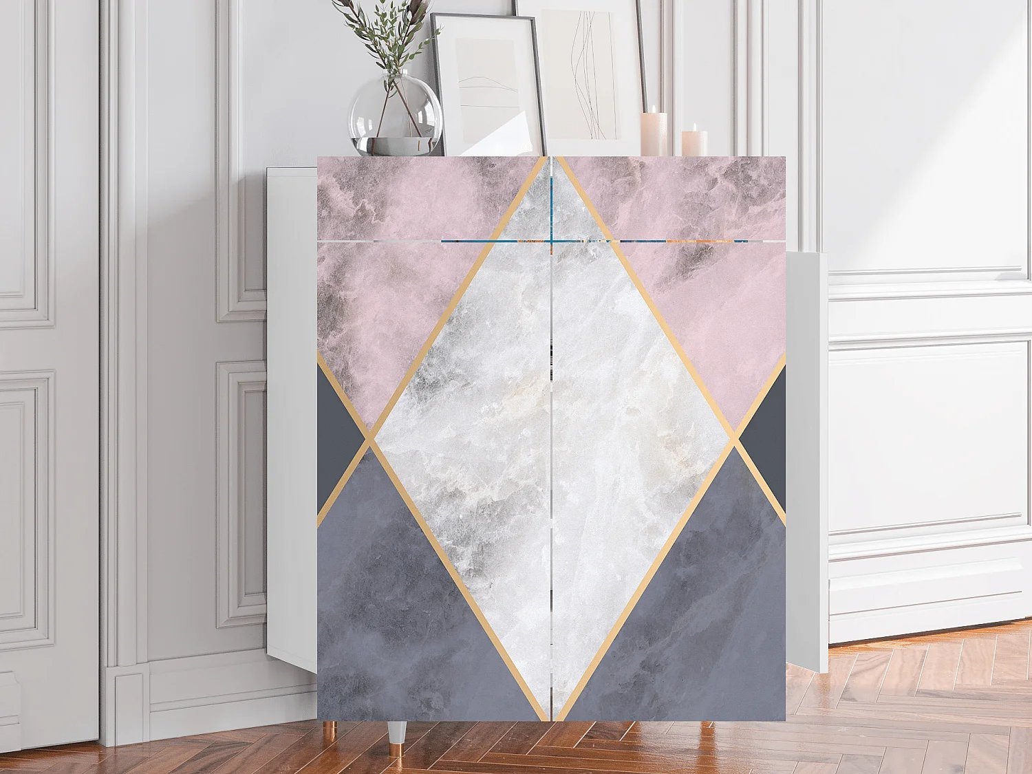 Kredens - 96х110х41 cm - BS6 - Ideal Harmony, Biały