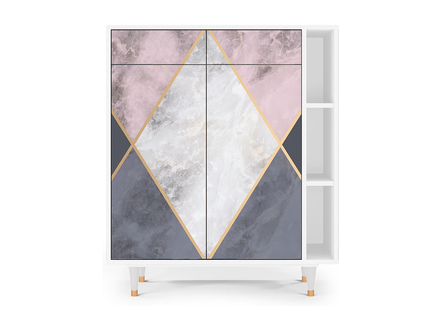 Buffet - 96х110х41 cm - BS6 - Ideal Harmony, Blanc