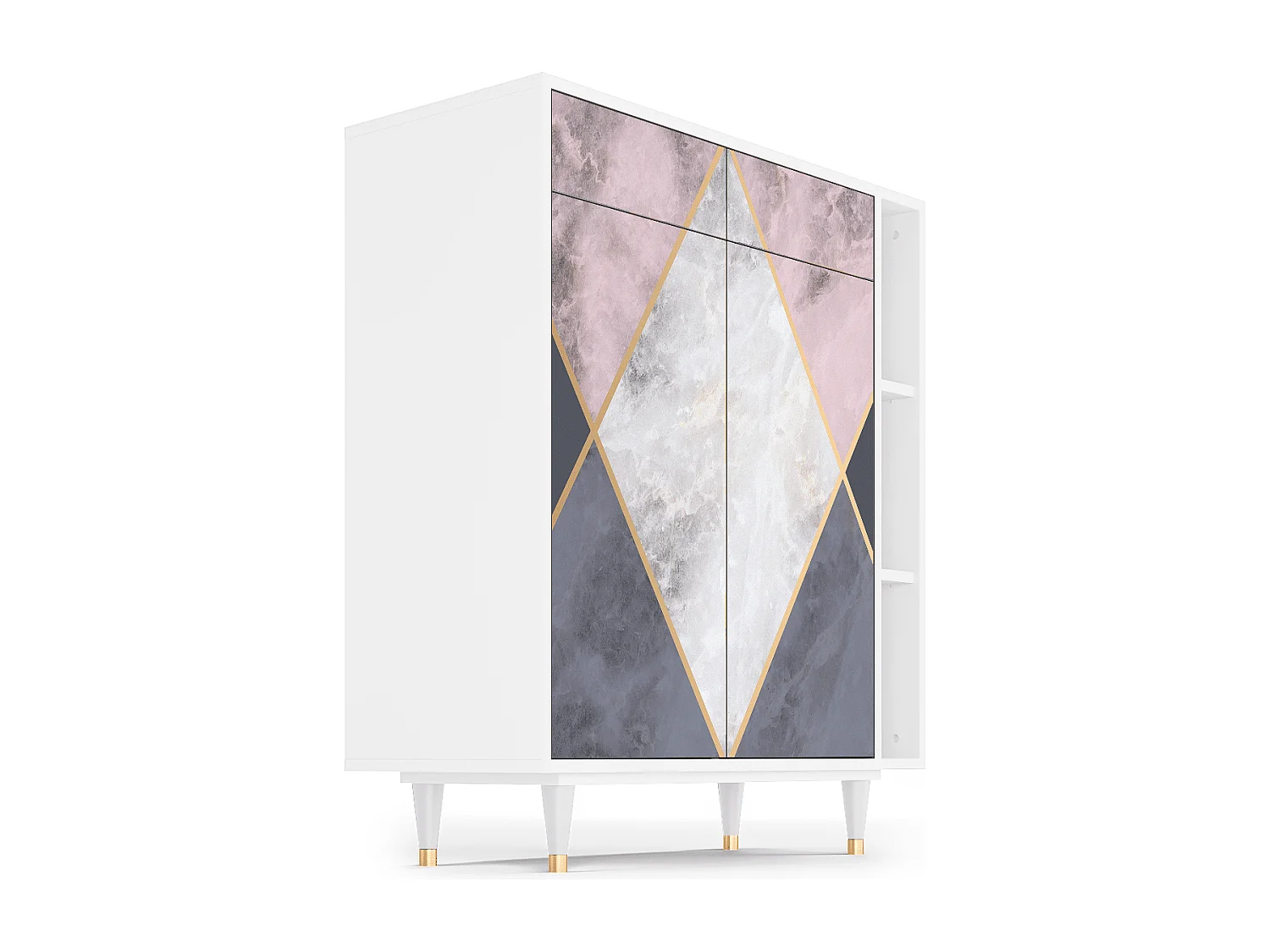 Buffet - 96х110х41 cm - BS6 - Ideal Harmony, Blanc