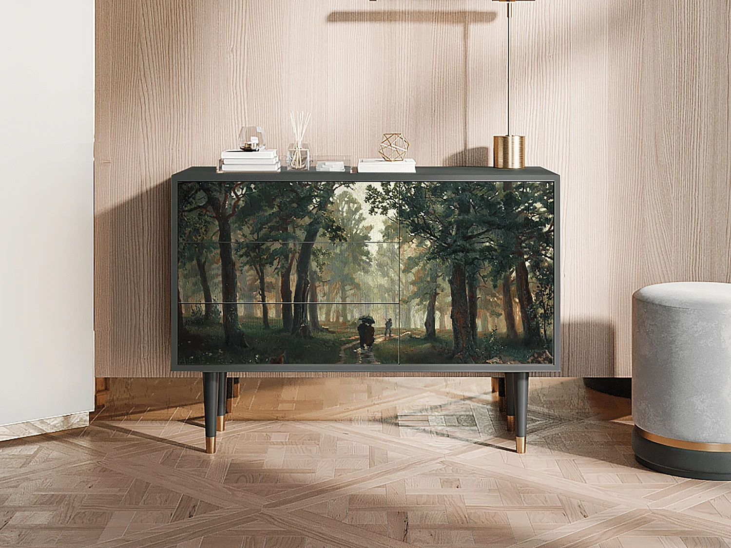 Buffet - 115х84х41 cm - S3 -  Rain in the Oak Forest, Anthracite