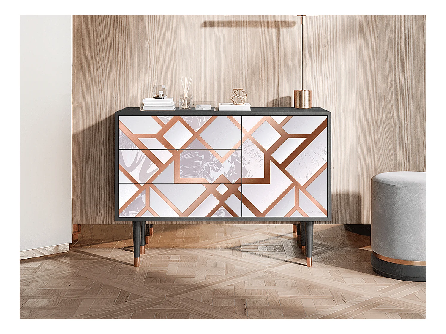 Buffet - 115х84х41 cm - S3 - Pastel Fairytale, Anthracite