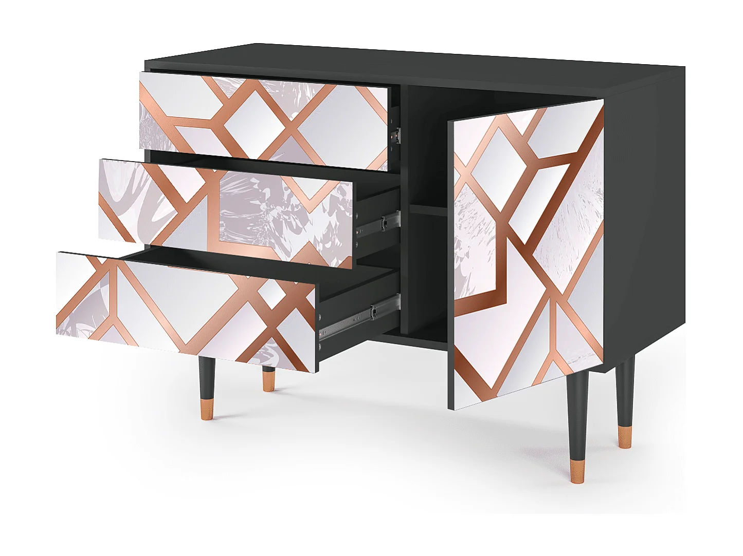 Credenza - 115х84х41 cm - S3 - Pastel Fairytale, Antracite