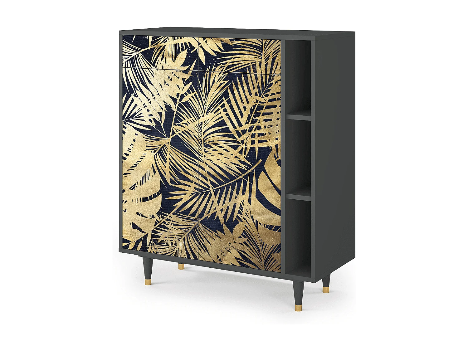 Dressoir - 96х110х41 cm - BS6 - Jungle Vibes, Antraciet