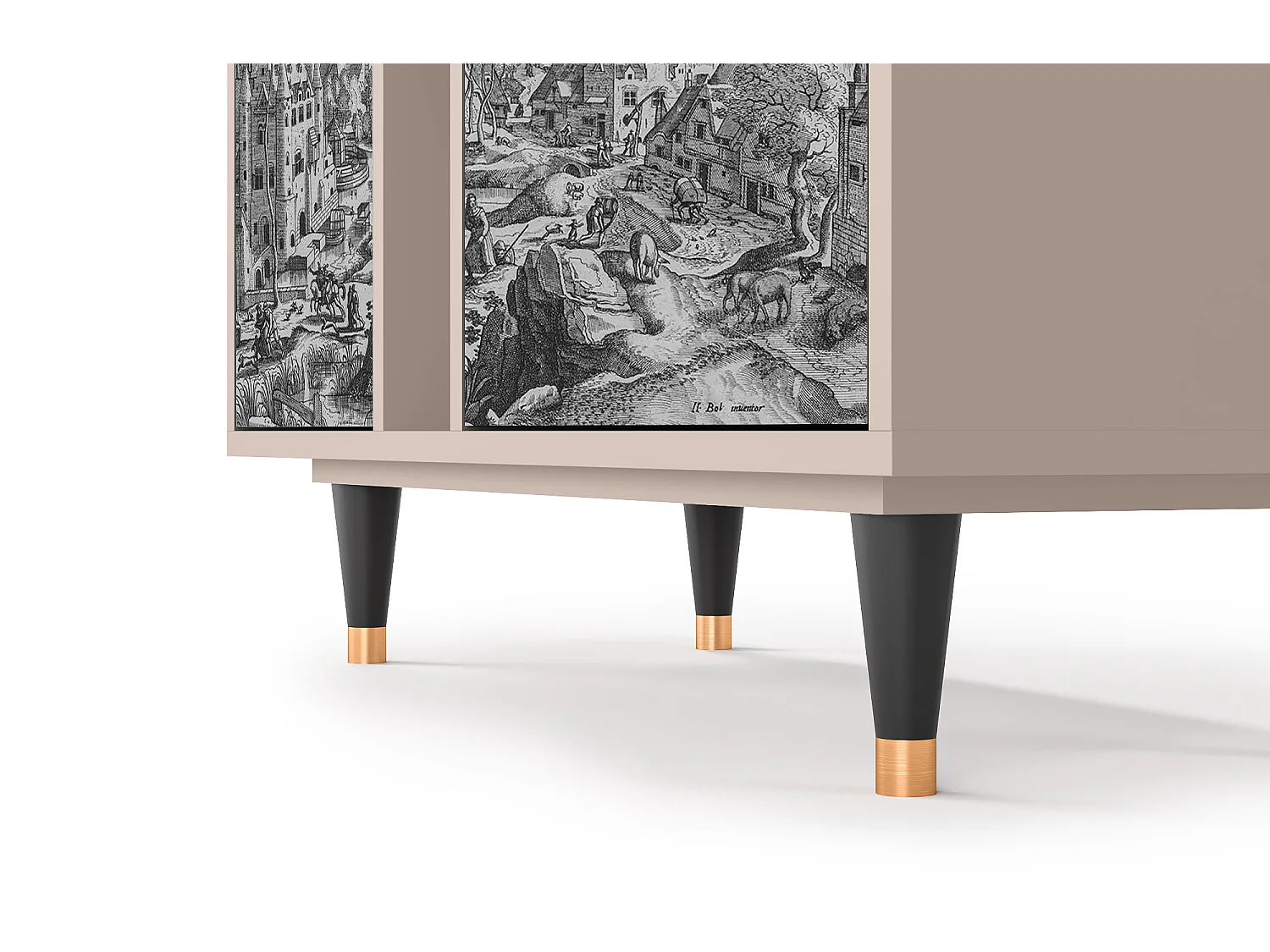 Buffet - 94х96х41 cm - BS5 - Bird Dropping, Latte