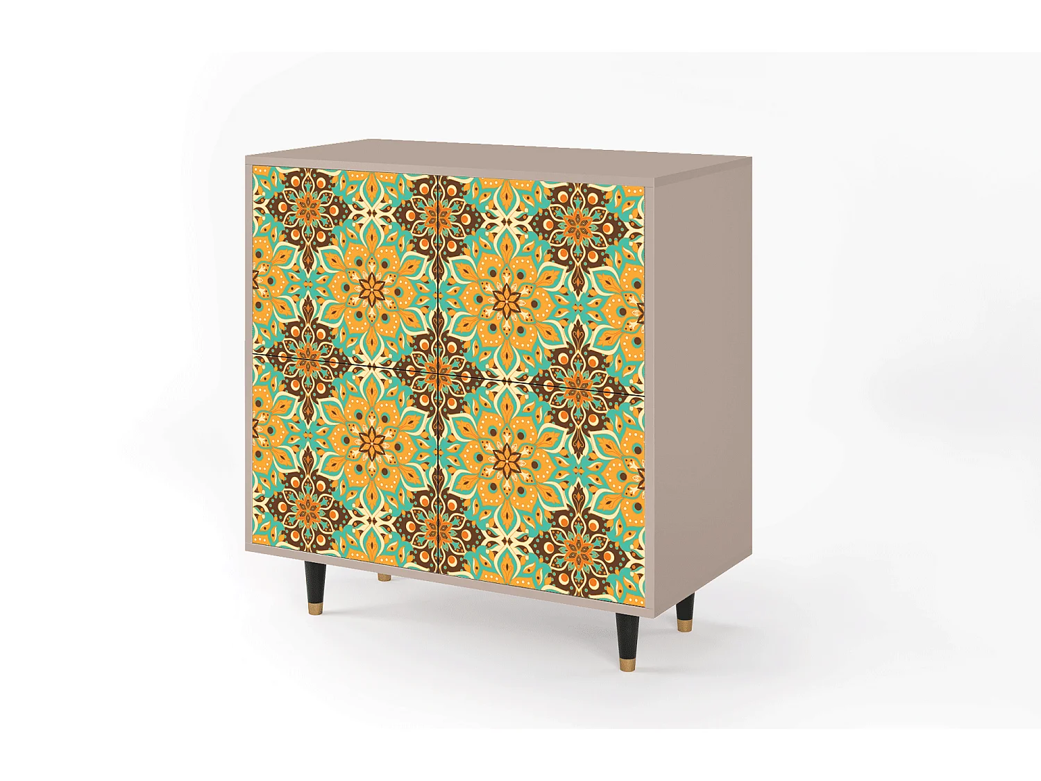 Kredens - 94x96x48 cm - BS3 - Indian Spices, Latte