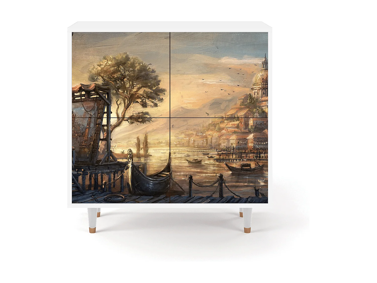 Buffet - 94x96x48 cm - BS3 - Venice, Blanc