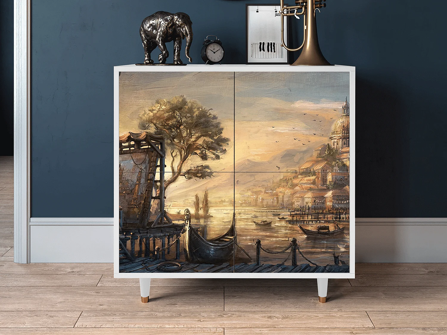 Buffet - 94x96x48 cm - BS3 - Venice, Blanc