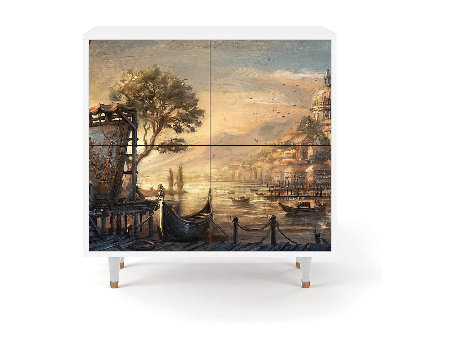 Buffet - 94x96x48 cm - BS3 - Venice, Blanc