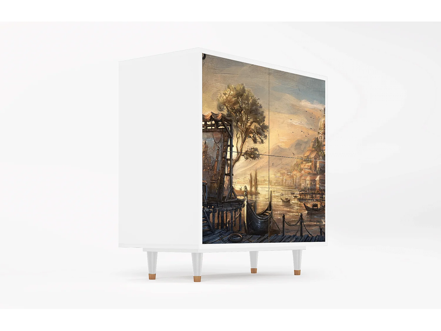 Buffet - 94x96x48 cm - BS3 - Venice, Blanc