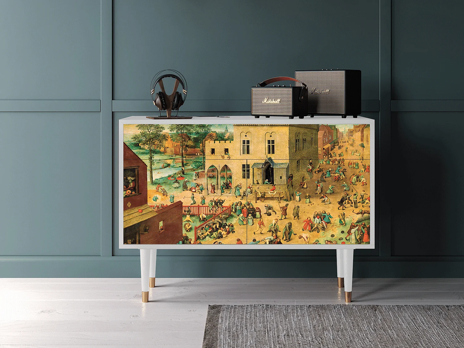 Sideboard - 115x85x48 cm - BS4 - Children Games, Weiß
