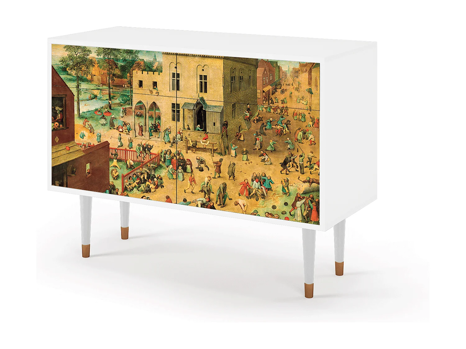 Credenza - 115x85x48 cm - BS4 - Children Games, Bianco