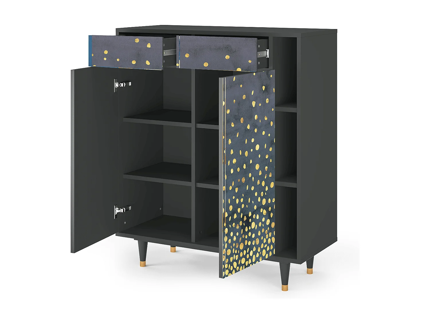 Credenza - 96х110х41 cm - BS6 - Foggy Lights, Antracite