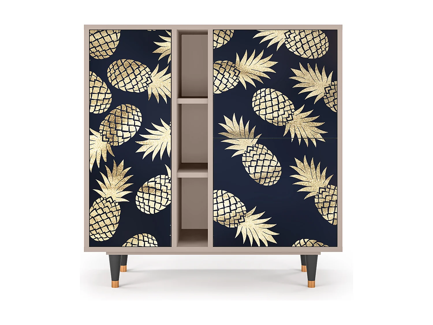 Kredens - 94х96х41 cm - BS5 - Sunny Pineaple, Latte