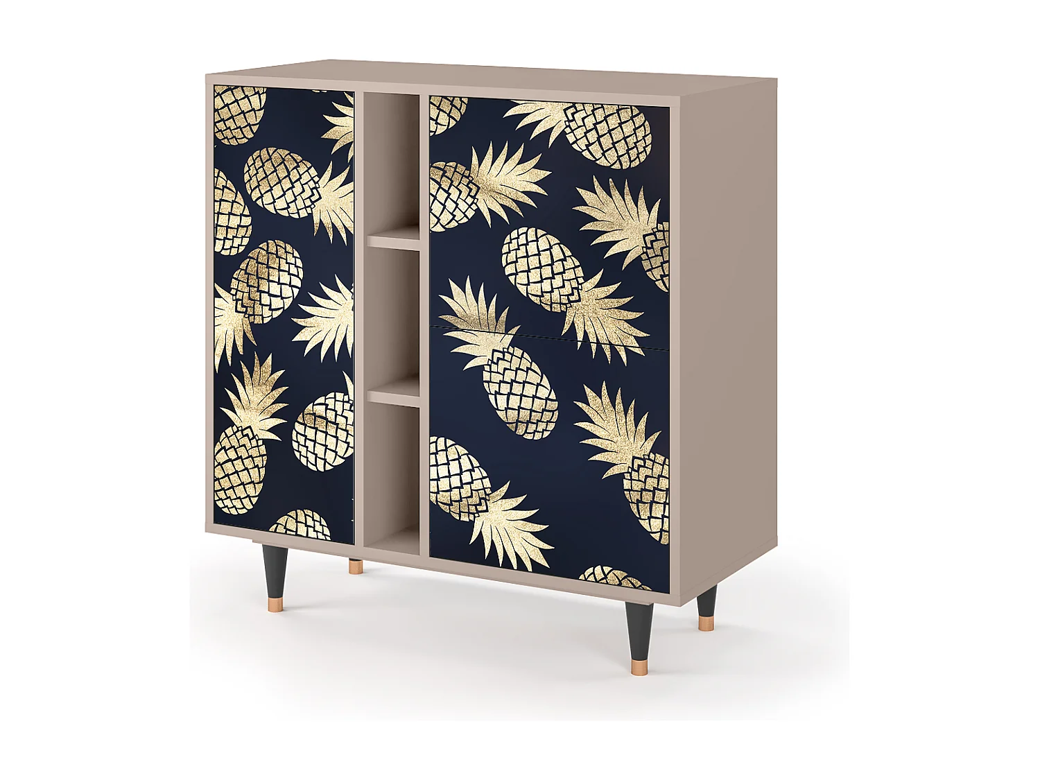 Kredens - 94х96х41 cm - BS5 - Sunny Pineaple, Latte
