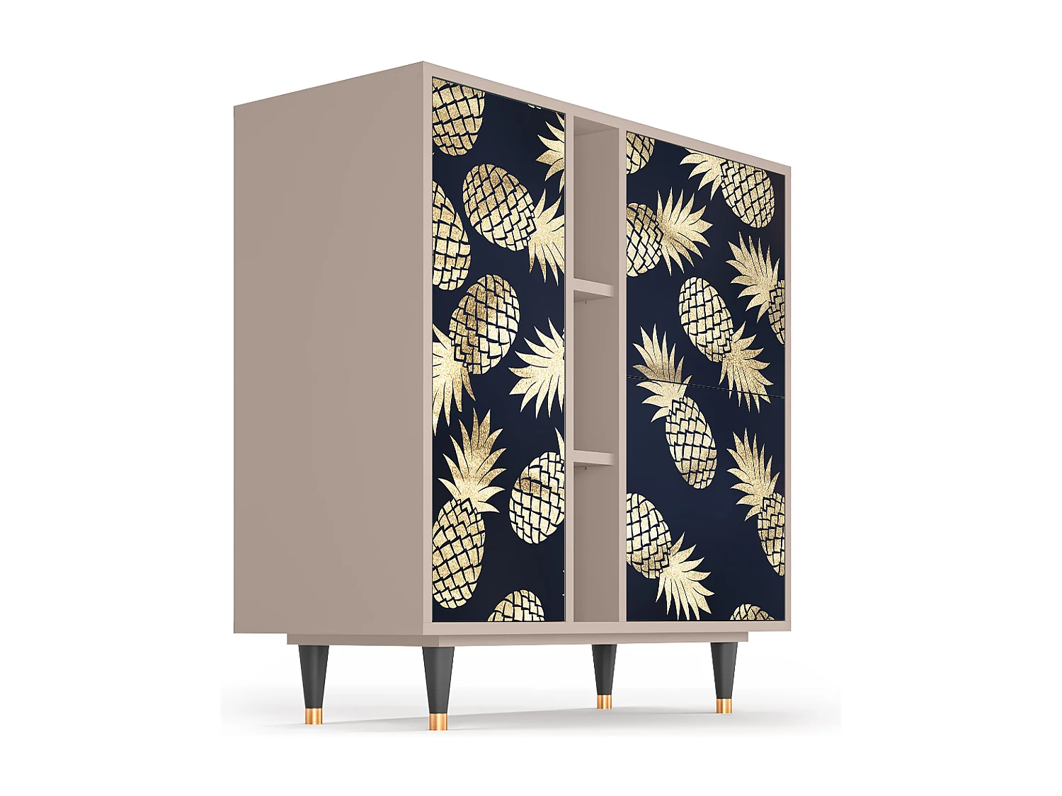 Kredens - 94х96х41 cm - BS5 - Sunny Pineaple, Latte