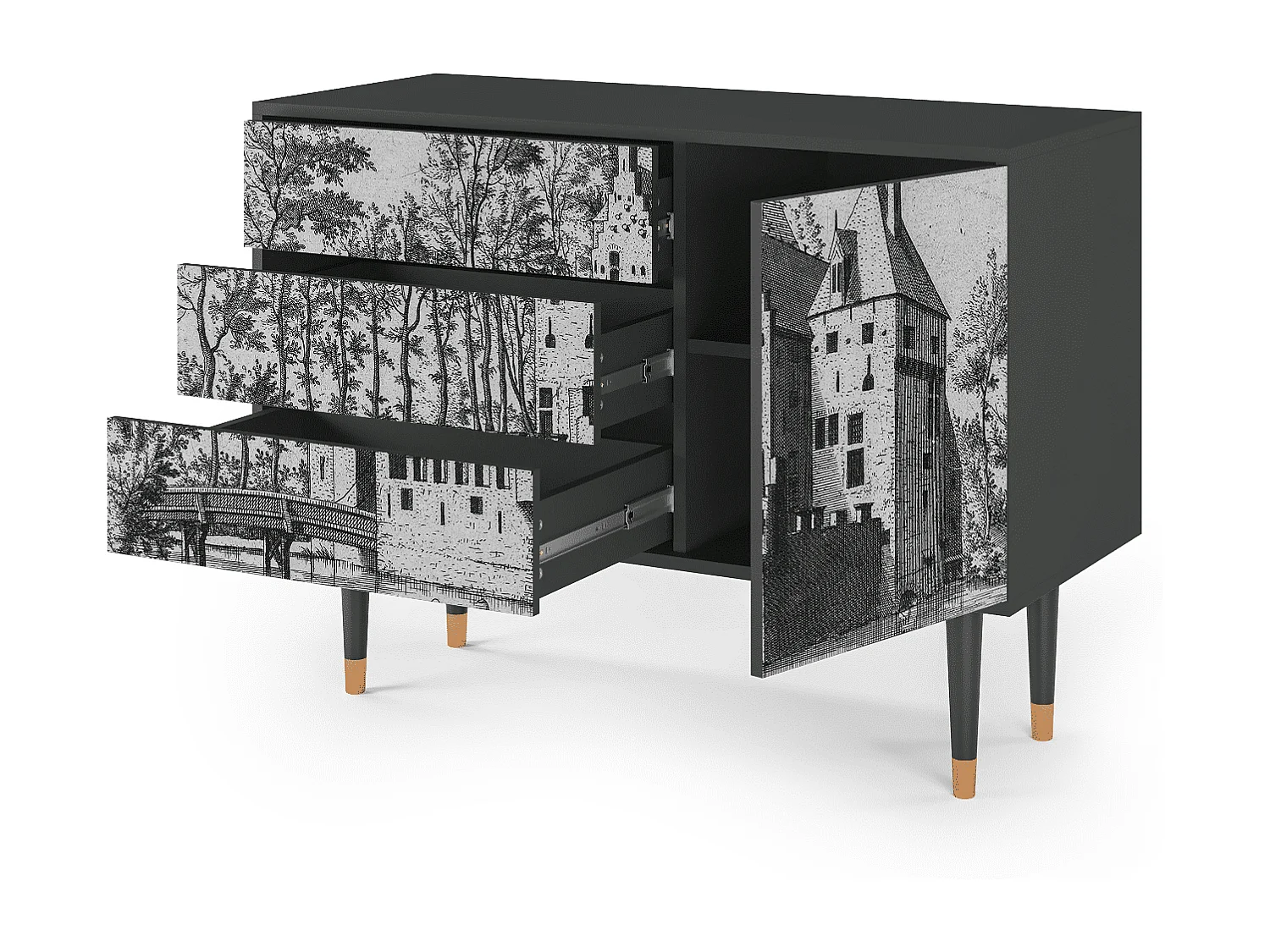 Credenza - 115х84х41 cm - S3 - Castle by Breugel, Antracite