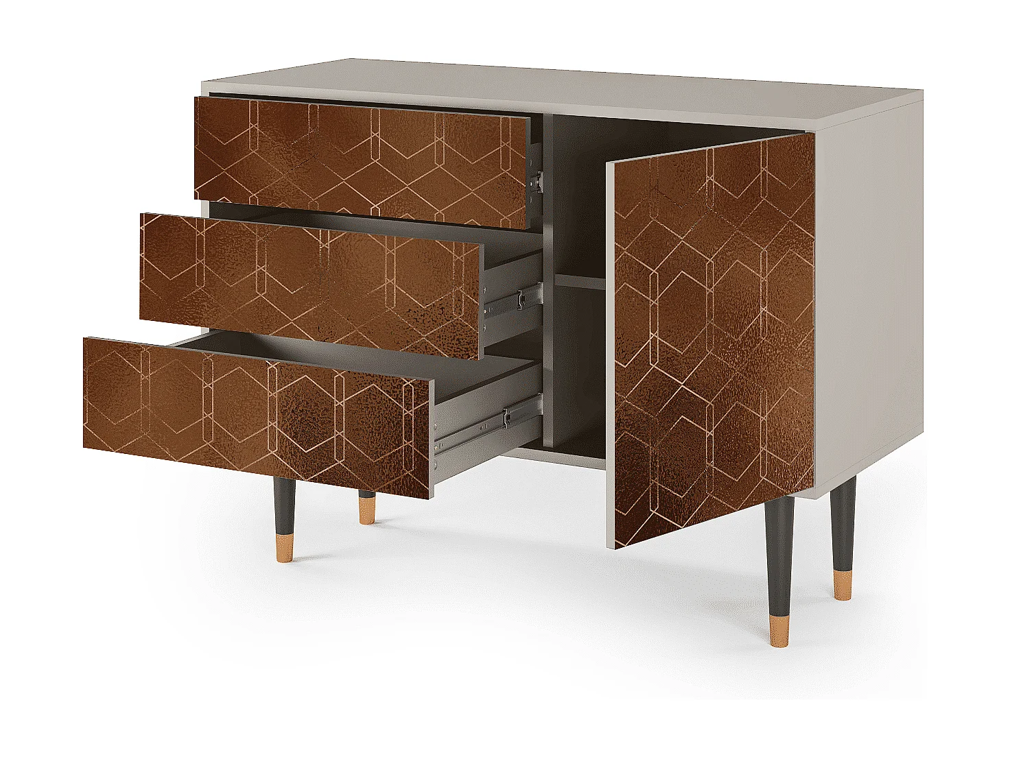 Credenza - 115х84х41 cm - S3 - Chocolate Bar, Sabbia