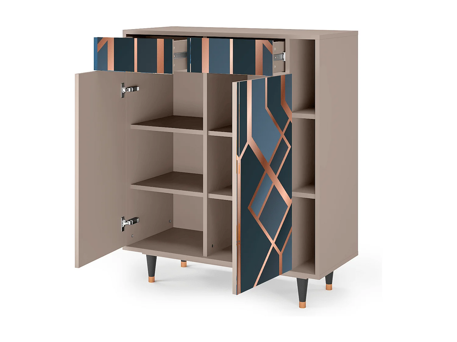 Credenza - 96х110х41 cm - BS6 - Ashy 1920', Latte