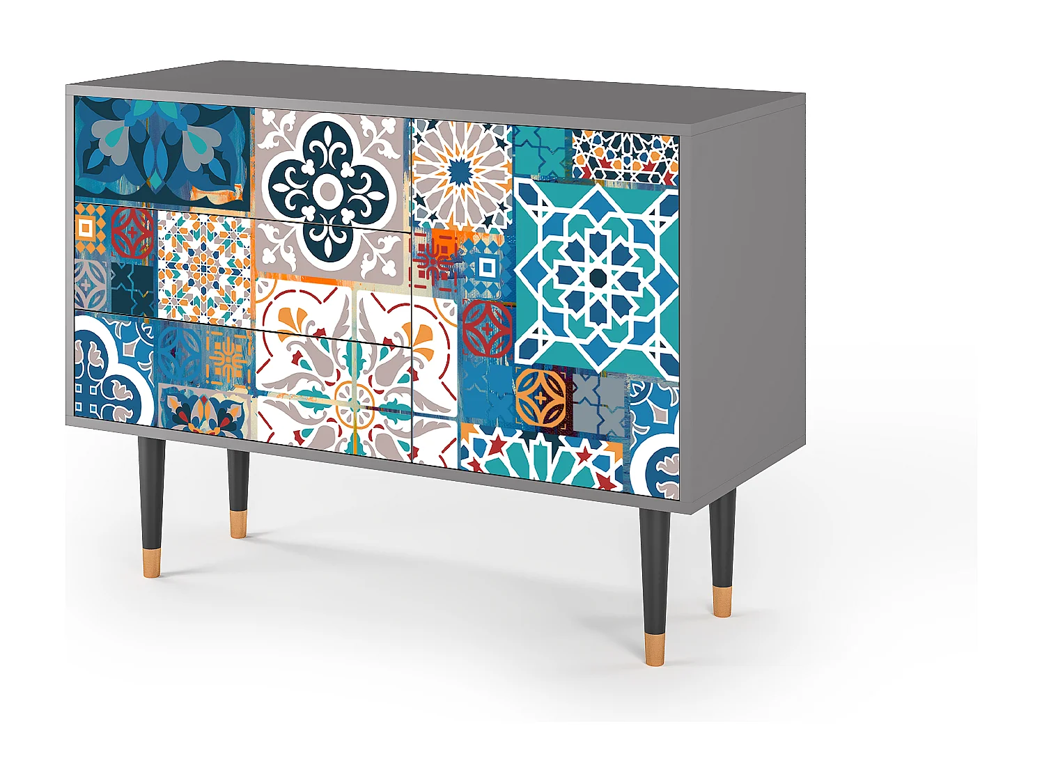 Buffet - 115х84х41 cm - S3 - Moroccan Market, Gris