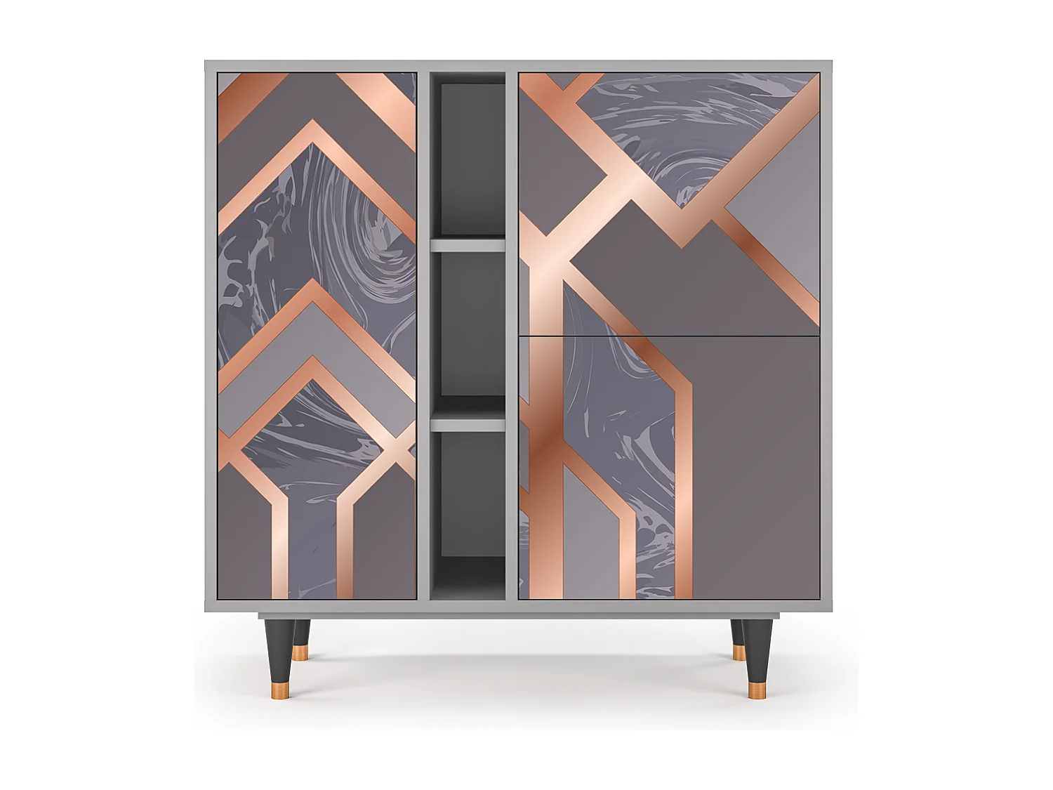 Sideboard - 94х96х41 cm - BS5 - Taupe Anatomy, Grau