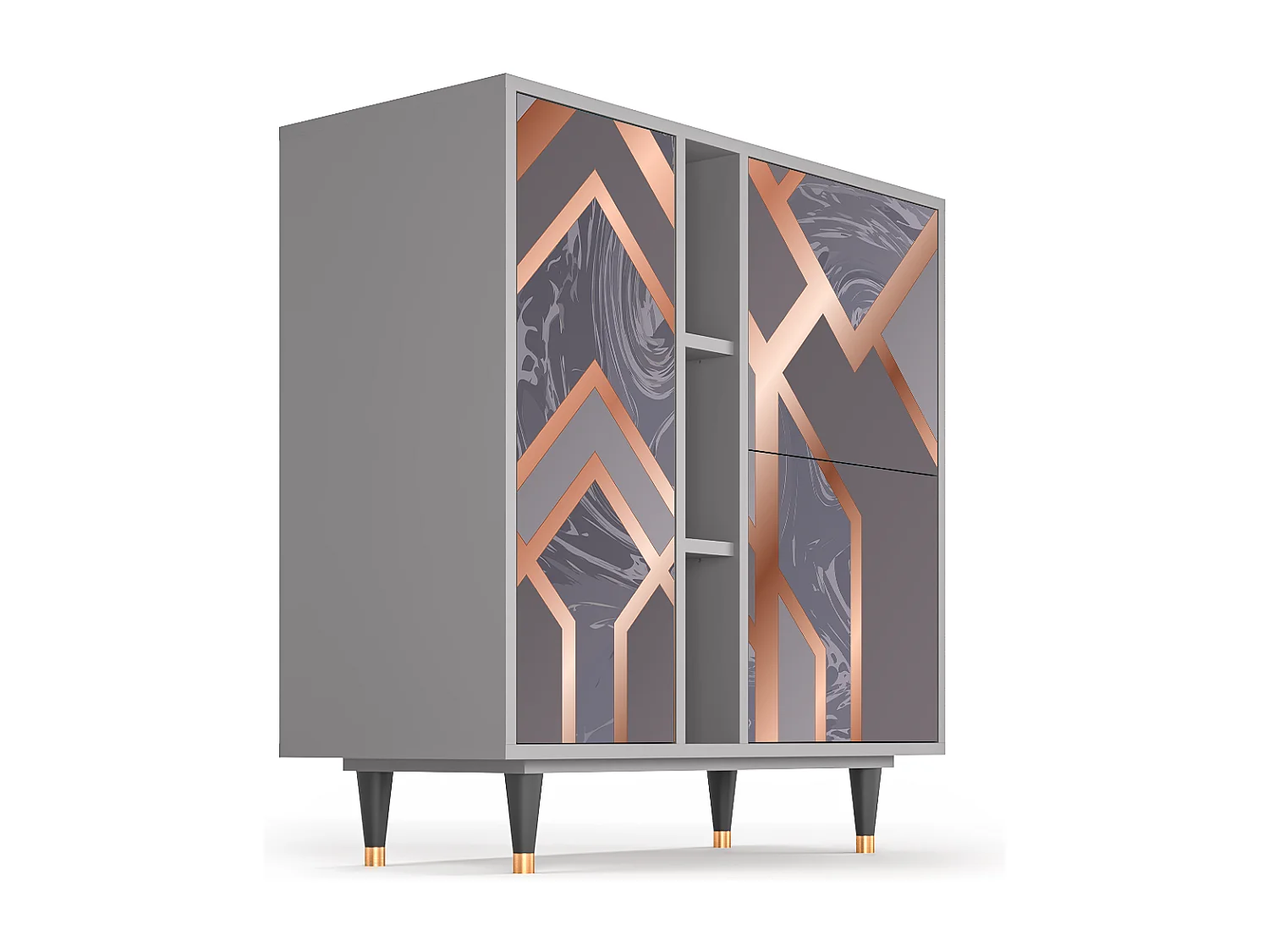 Sideboard - 94х96х41 cm - BS5 - Taupe Anatomy, Grau