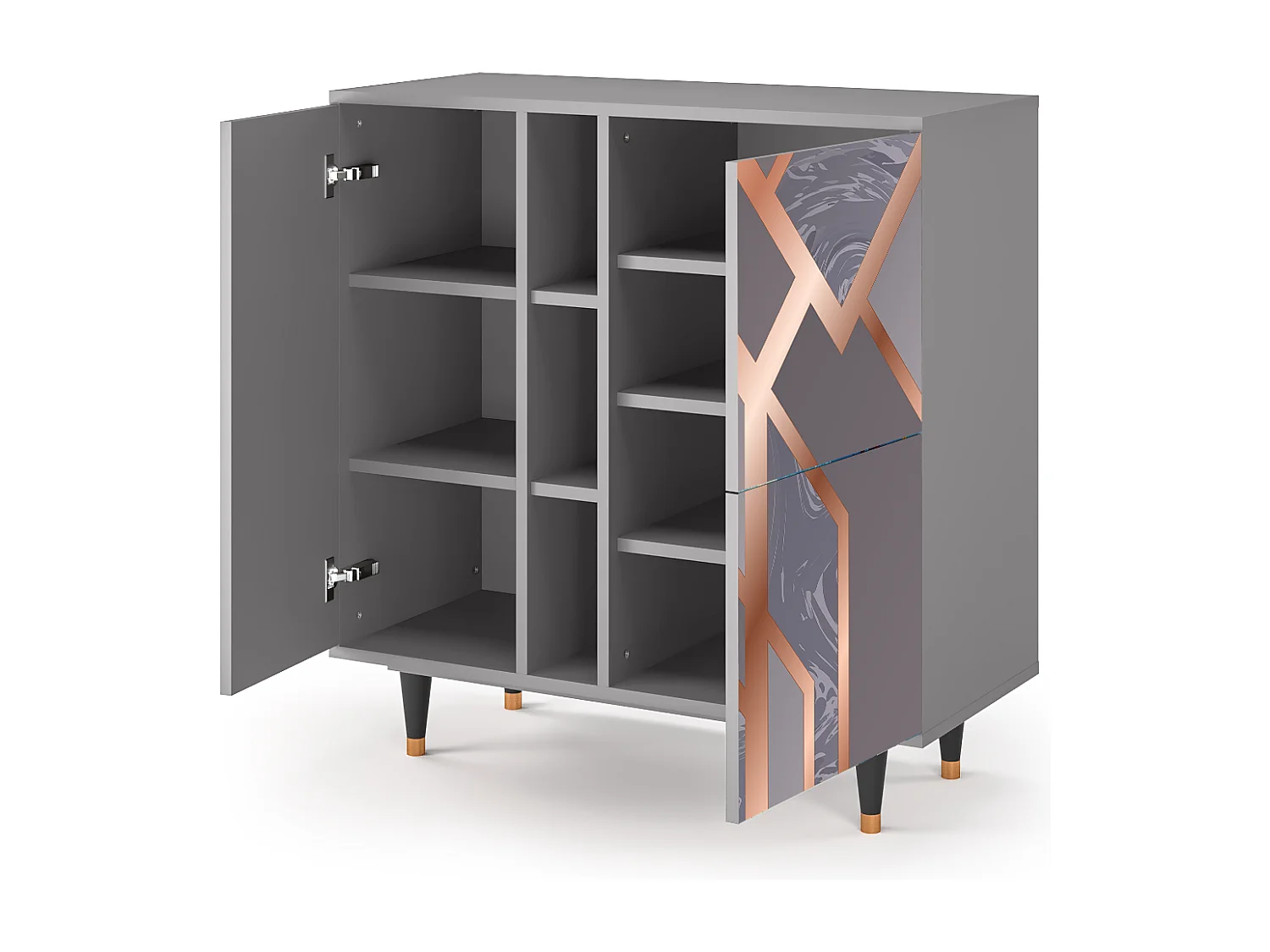 Sideboard - 94х96х41 cm - BS5 - Taupe Anatomy, Grau