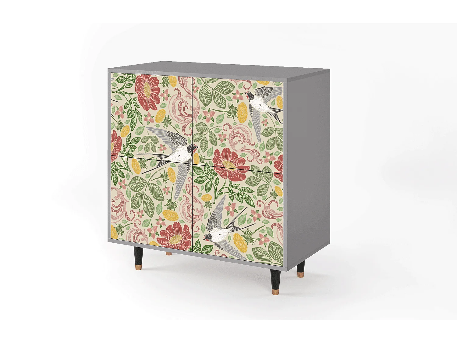 Sideboard - 94x96x48 cm - BS3 - Spring Swallow, Grau
