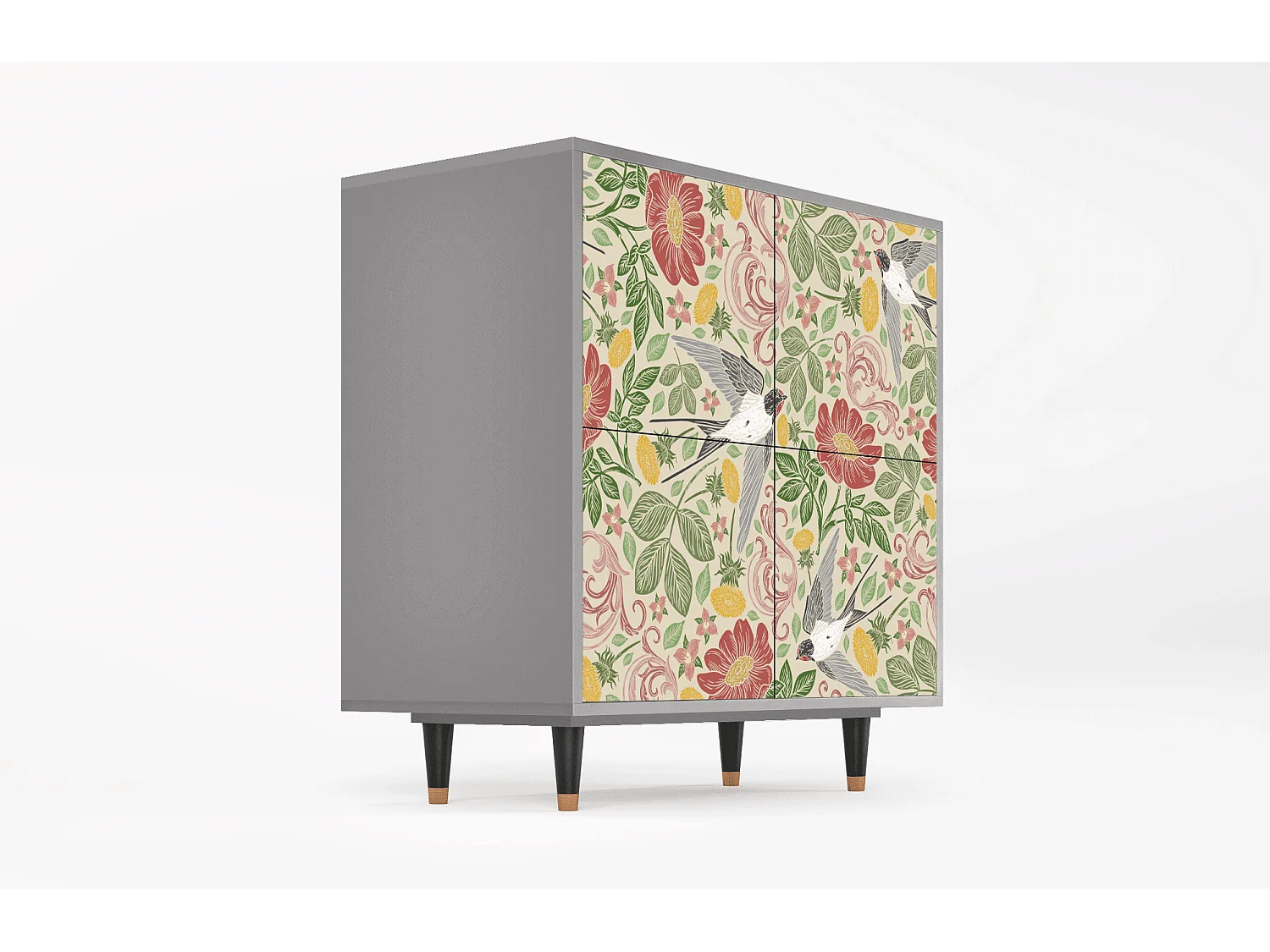 Sideboard - 94x96x48 cm - BS3 - Spring Swallow, Grau