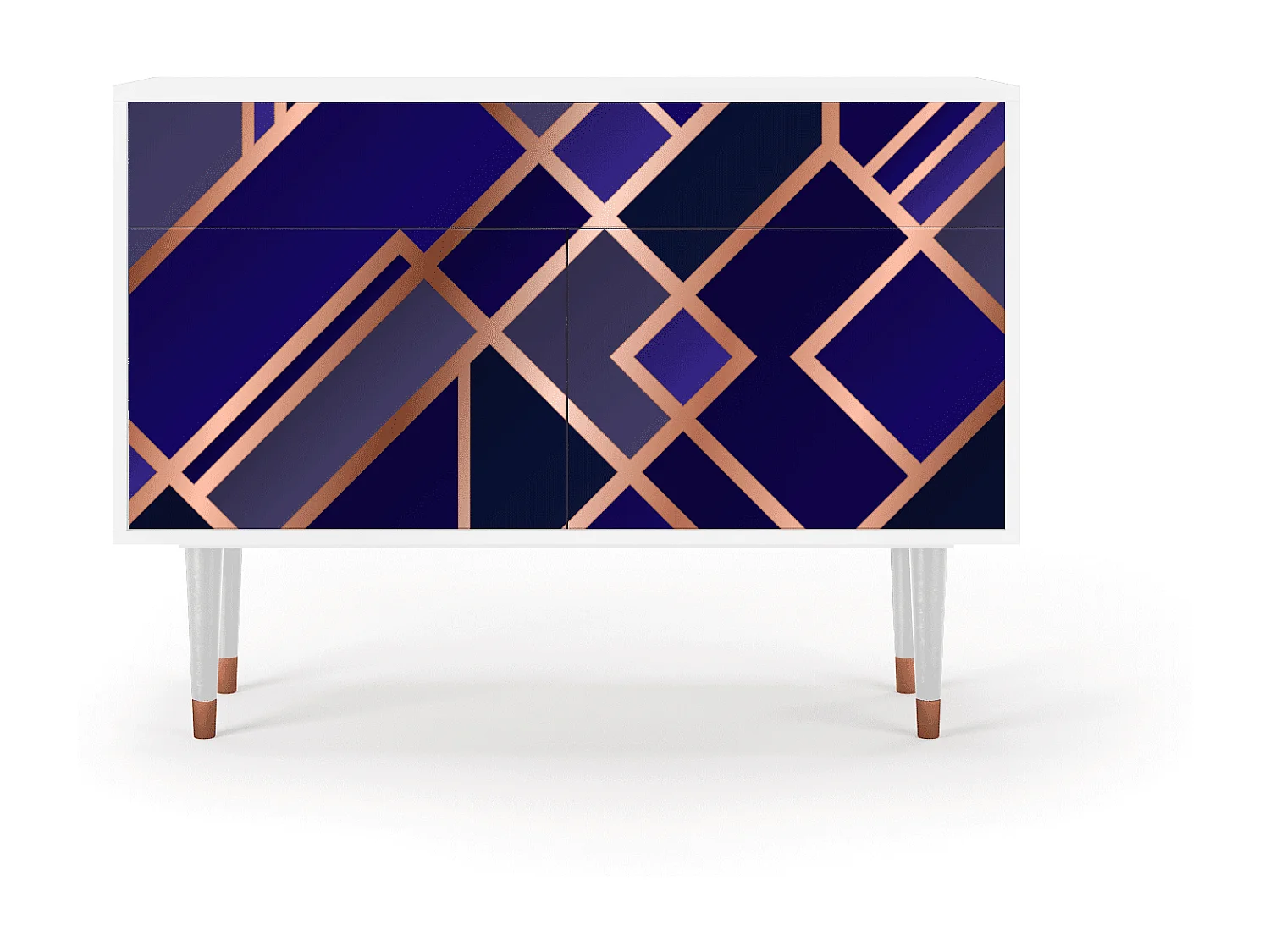 Buffet - 115x85x48 cm - BS4 - Aquamarine Getsby, Blanc