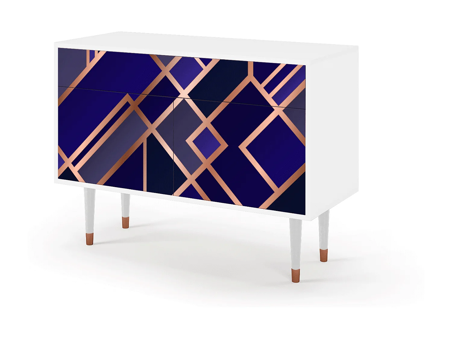 Buffet - 115x85x48 cm - BS4 - Aquamarine Getsby, Blanc