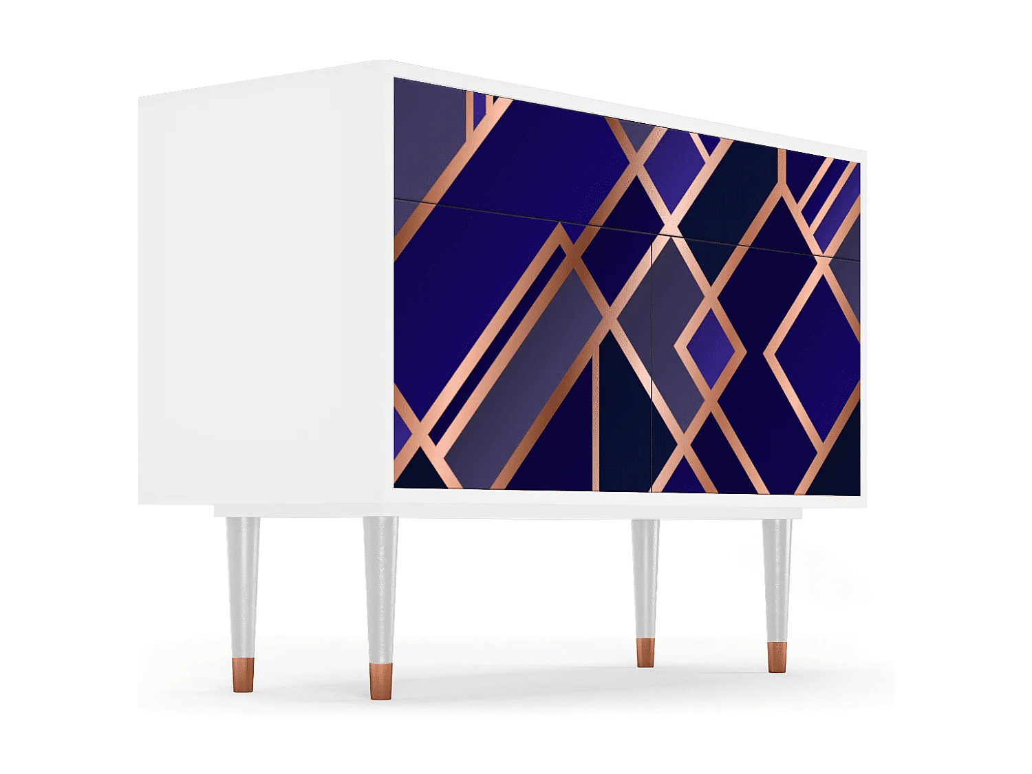 Buffet - 115x85x48 cm - BS4 - Aquamarine Getsby, Blanc