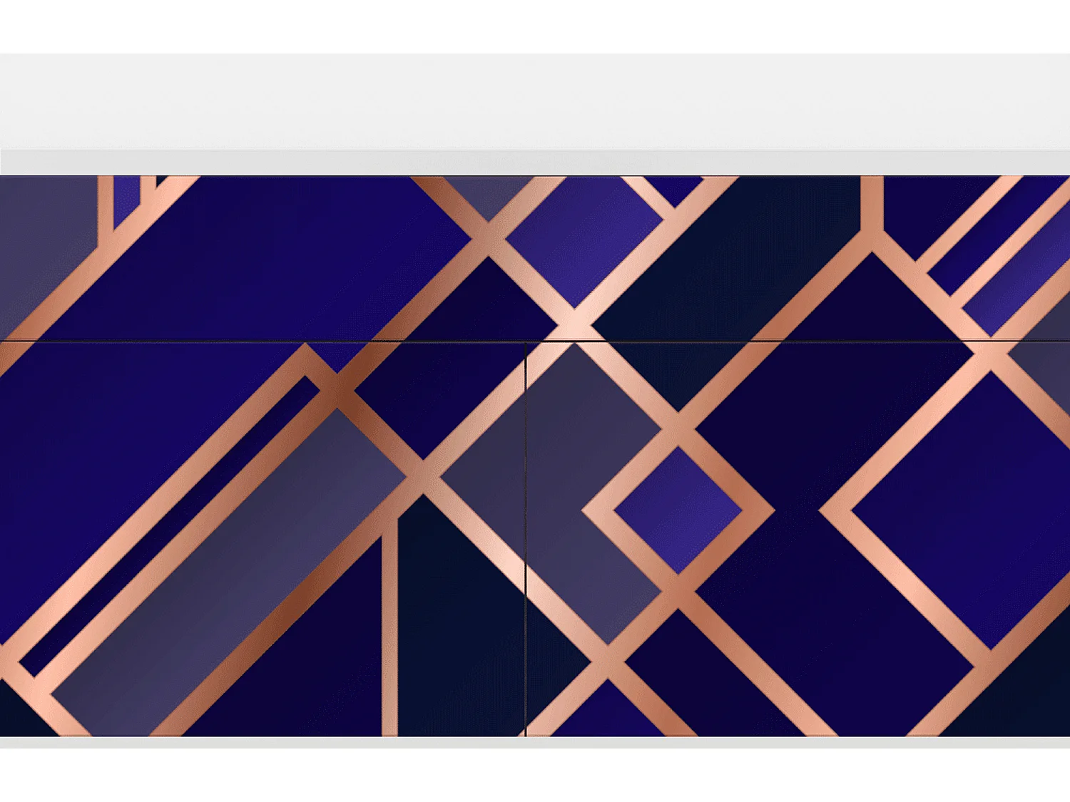 Buffet - 115x85x48 cm - BS4 - Aquamarine Getsby, Blanc