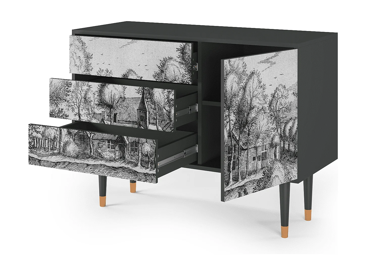 Buffet - 115х84х41 cm - S3 - A Pond, Anthracite