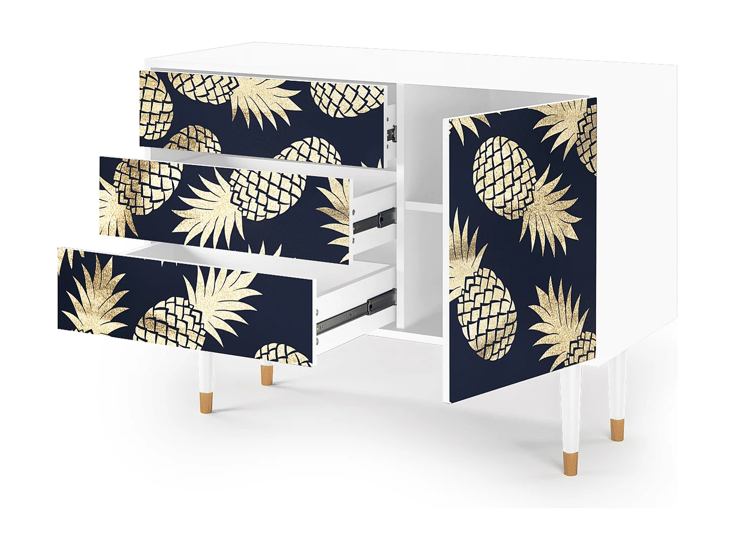 Buffet - 115х84х41 cm - S3 - Sunny Pineaple, Blanc