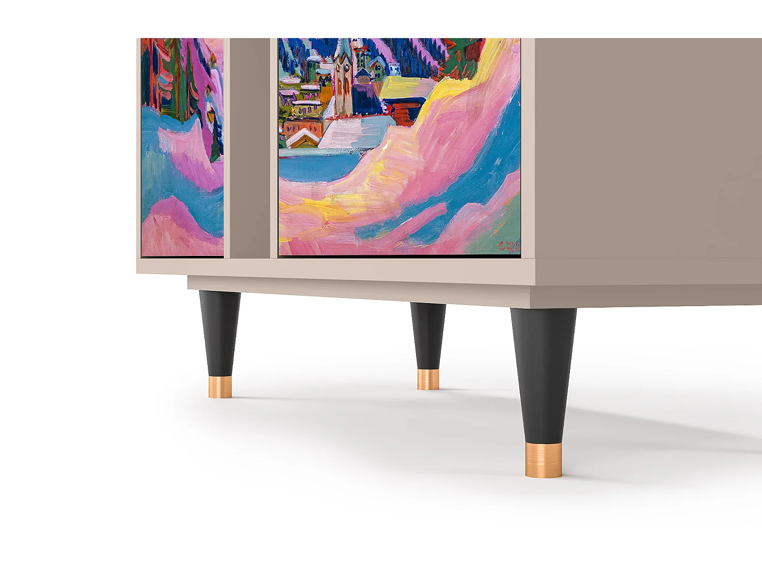 Kredens - 94х96х41 cm - BS5 - Davos Winter, Latte