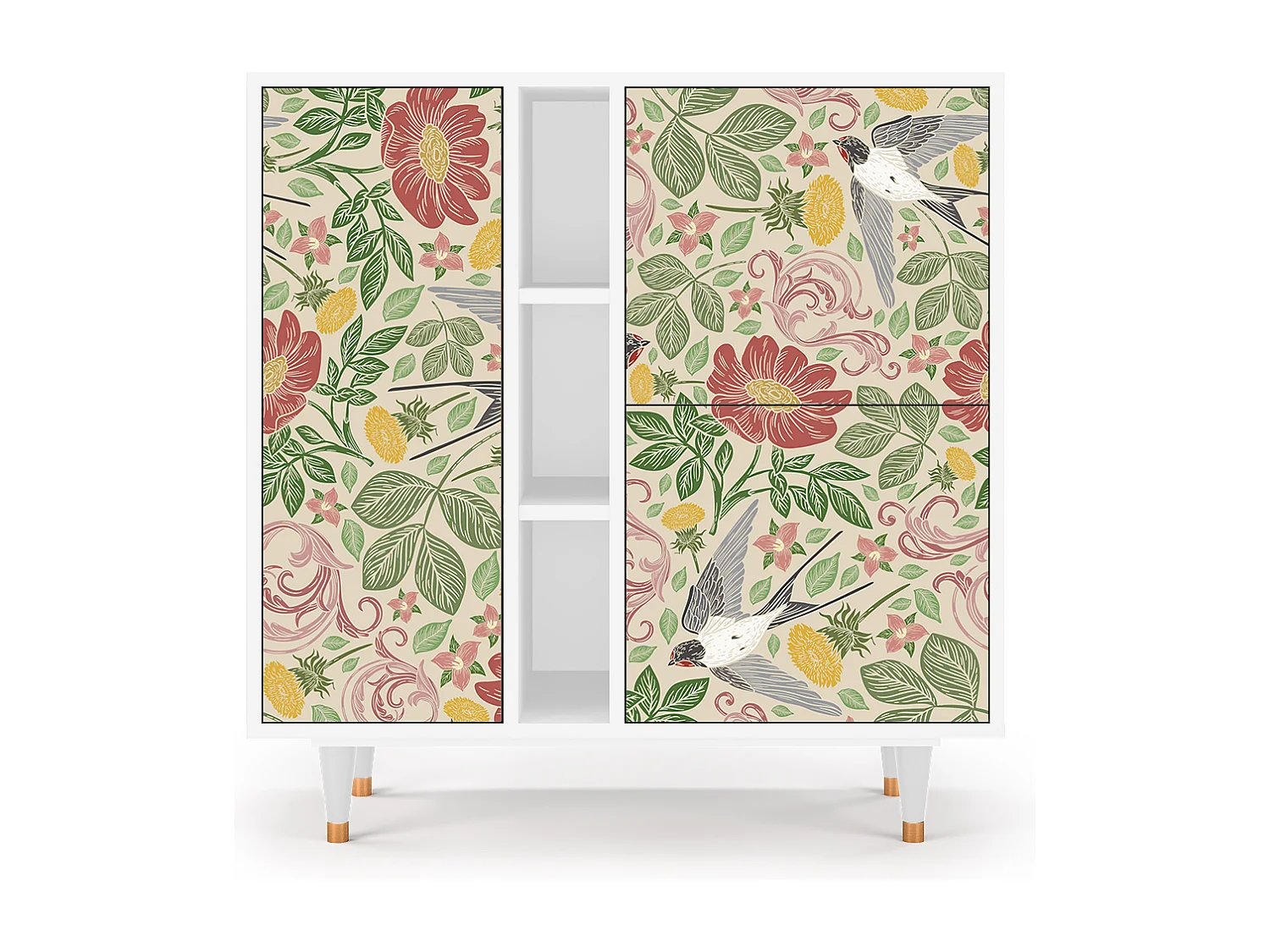 Buffet - 94х96х41 cm - BS5 - Spring Swallow, Blanc