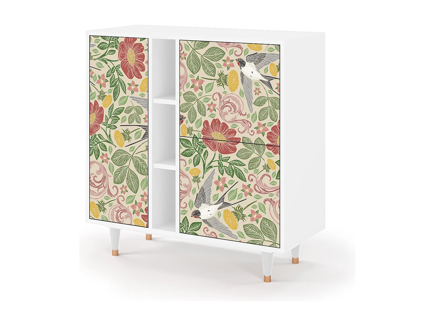 Buffet - 94х96х41 cm - BS5 - Spring Swallow, Blanc