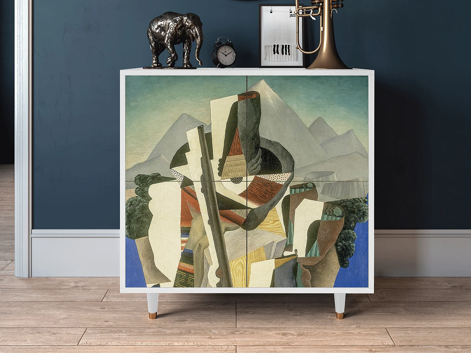 Credenza - 94x96x48 cm - BS3 - The Cubist Paintings , Bianco