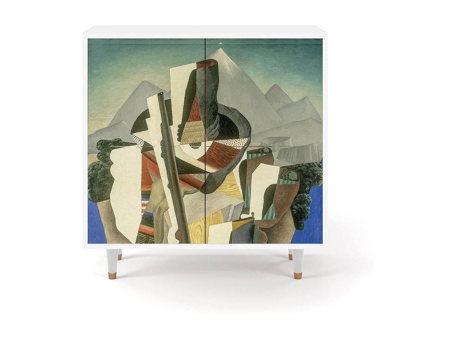 Credenza - 94x96x48 cm - BS3 - The Cubist Paintings , Bianco