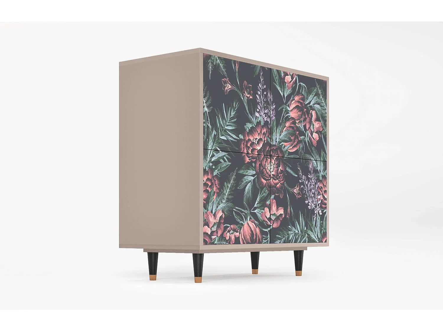 Aparador - 94x96x48 cm - BS3 - Dark Peonies, Latte