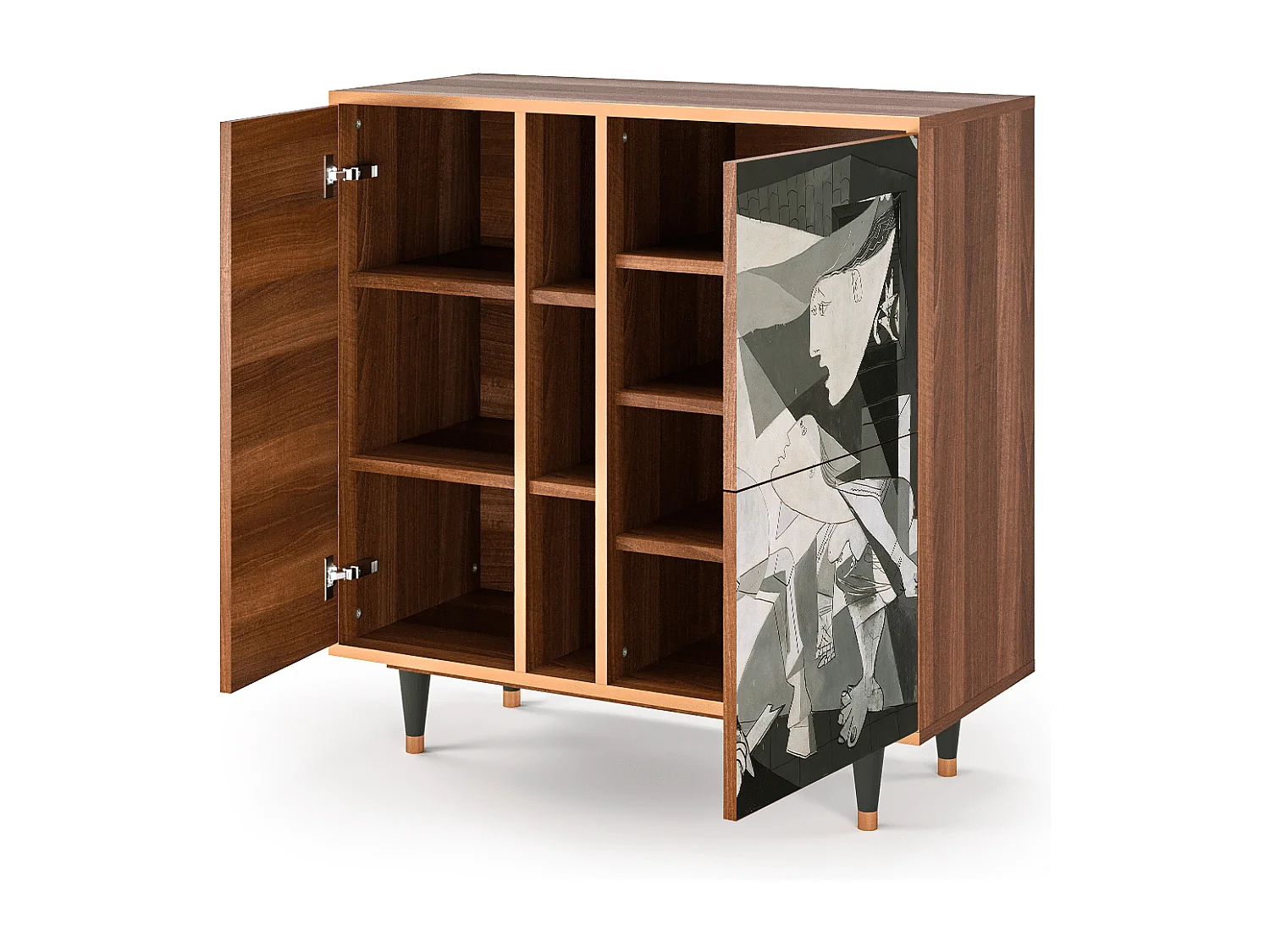Aparador - 94х96х41 cm - BS5 - Guernica by Picasso, Nogueira
