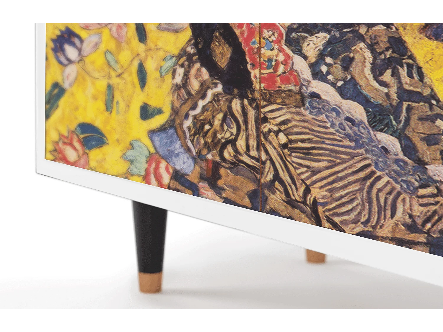 Buffet - 94x96x48 cm - BS3 - Lady with Fan by Klimt, Blanc